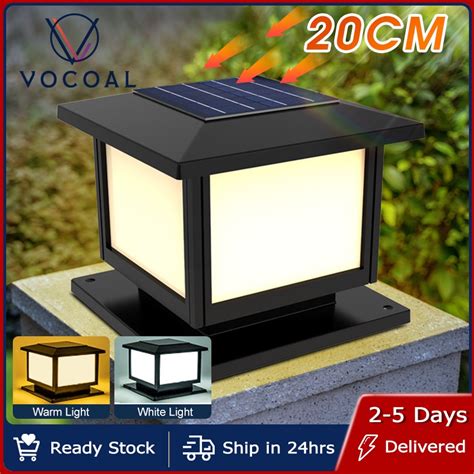 Vocoal Solar Post Light Solar Gate Light Garden .